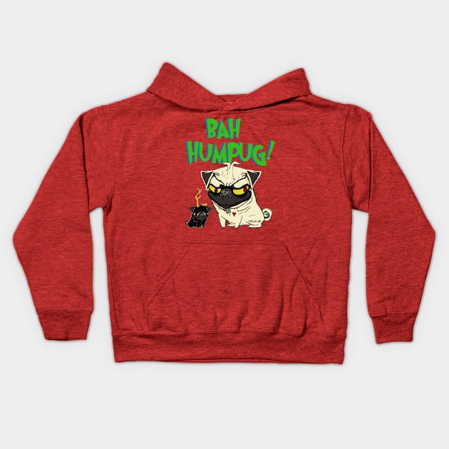 Bah Humpug Kids Hoodie by darklordpug